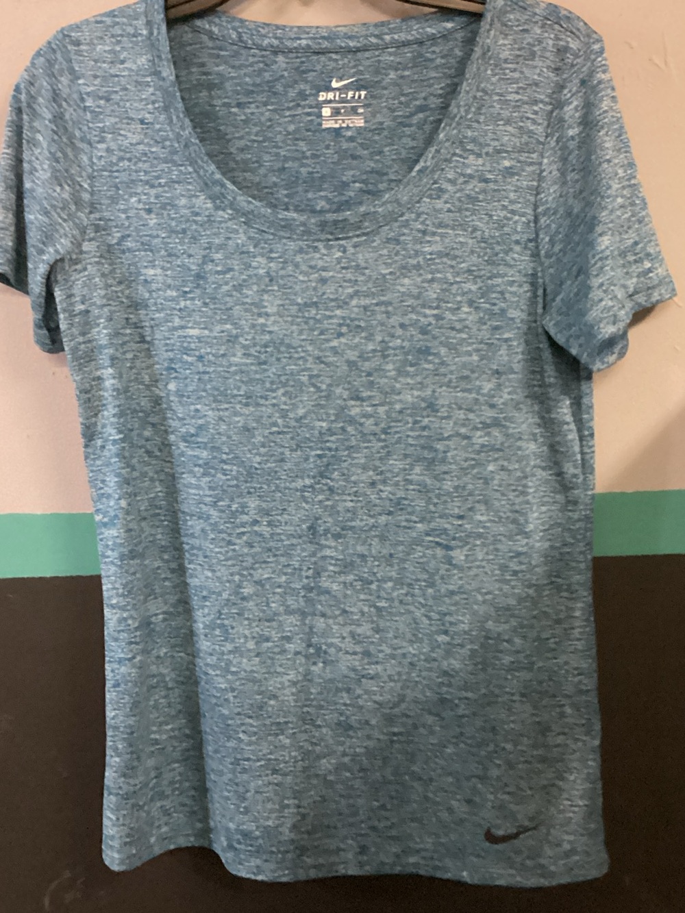 2 Nike Heathered Light Blue/Light Gray Short-Sleeve Dri-FIT Tees